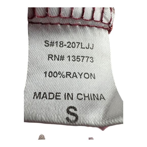 Olivaceous Floral Strapless Jumpsuit Red Women's Size S Bohemian Summer Brunch - Picture 8 of 8